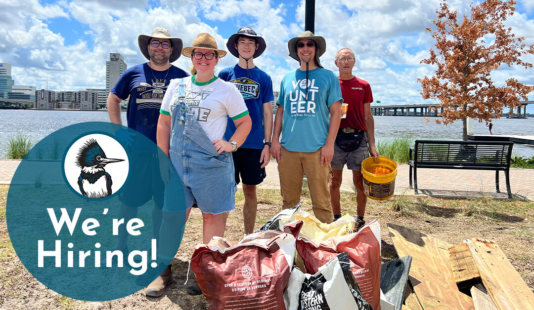 We're Hiring - photo of volunteers at a cleanup