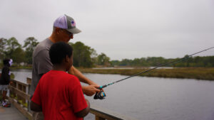 fishing on the Ribault