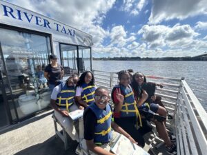 Sallye B. Mathis students on a RiverX boat trip