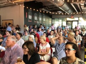 River Rising town hall crowd