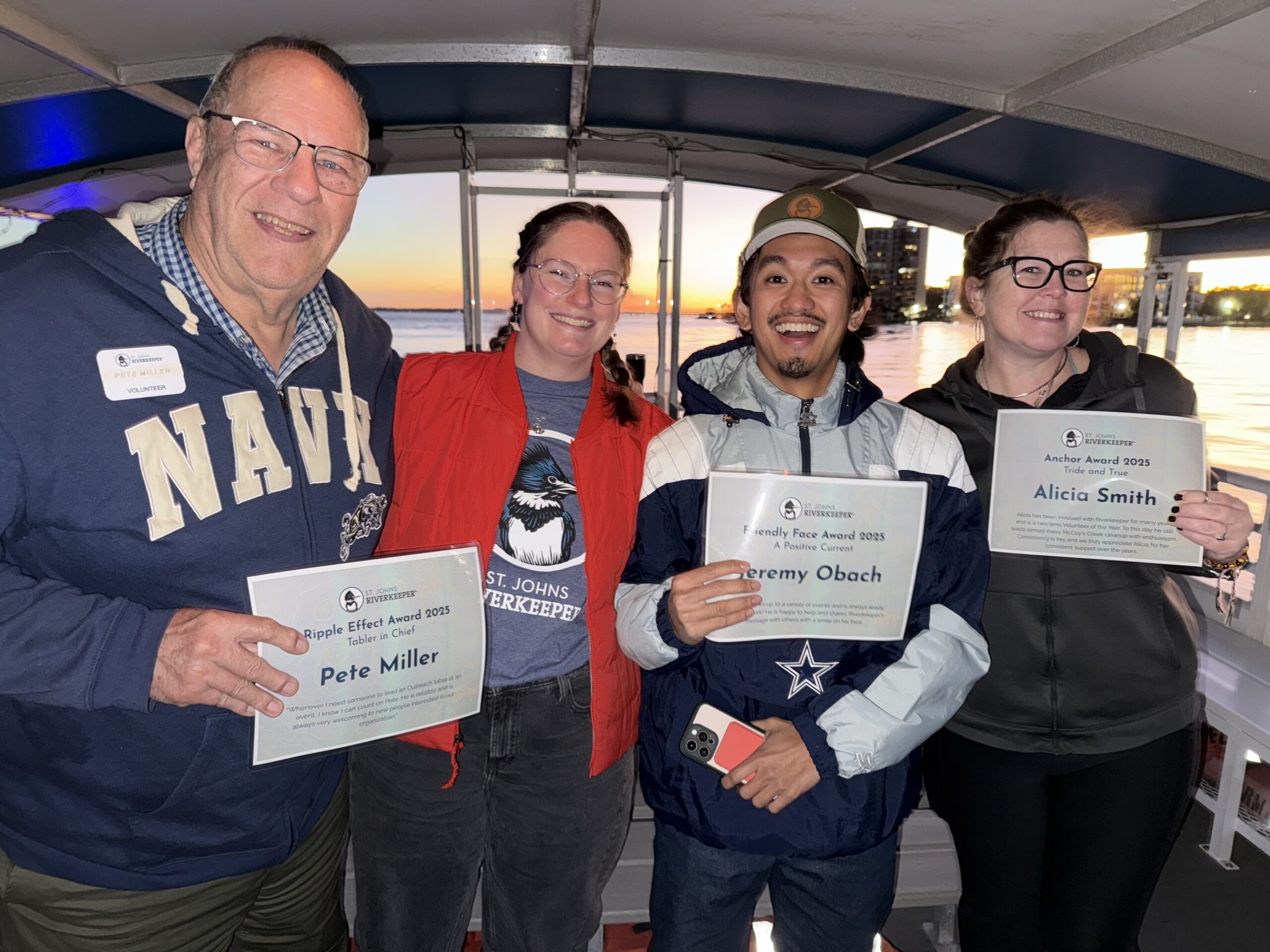 Pete Miller, Dryden Mills, Jeremy Obach, and Alicia Smith